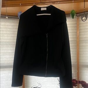 Eileen Fisher Black Bomber Jacket